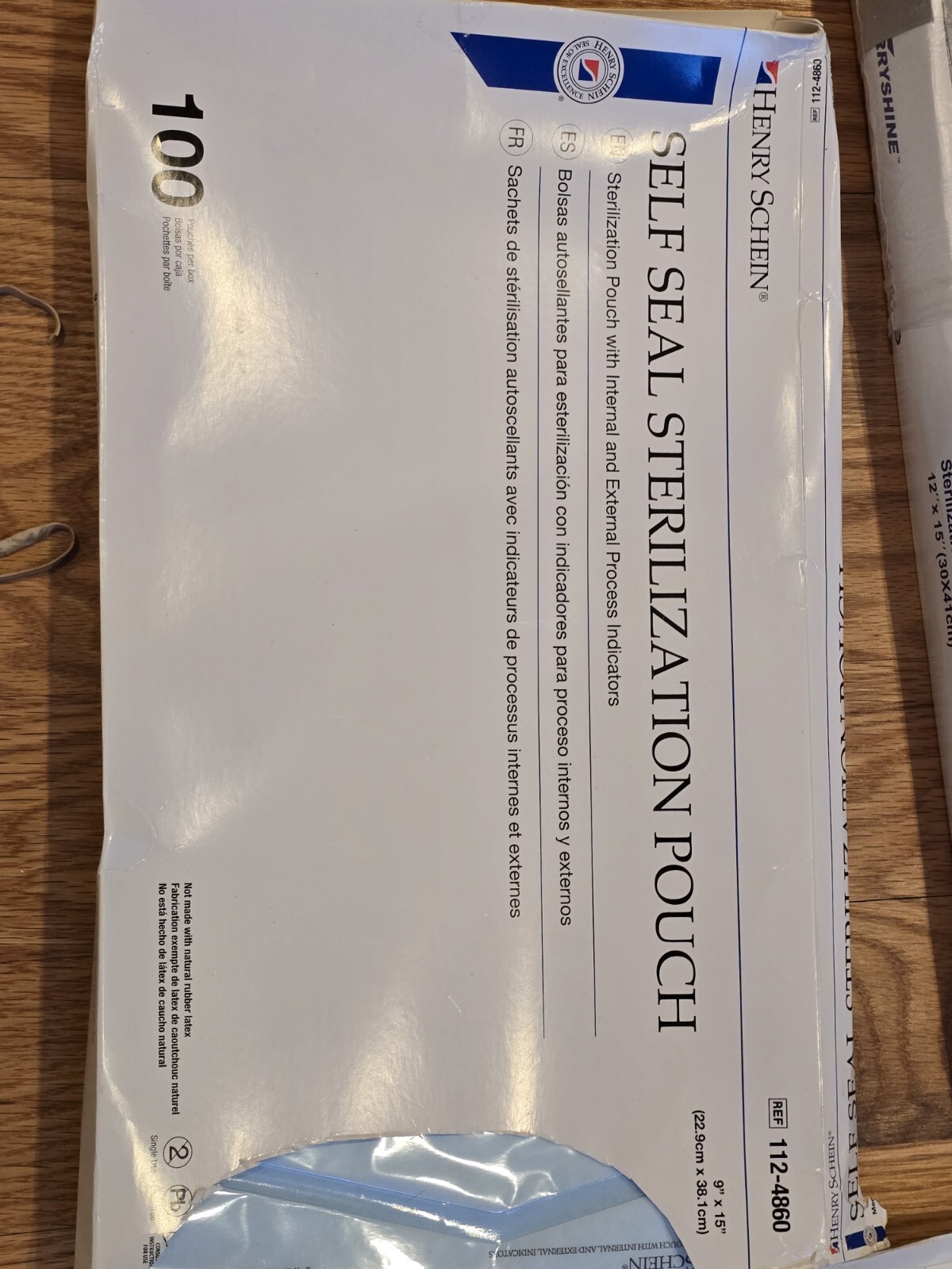 Henry Schein Self Seal Sterilization Pouch Mixed Lot Various Sizes For Autoclave