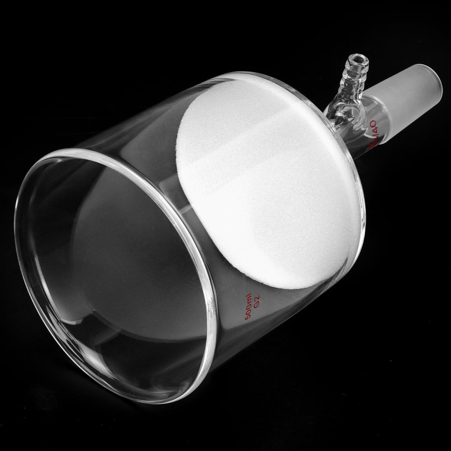 500Ml Borosilicate Glass Buchner Filtering Funnel with Medium Frit (G2) – 24/40
