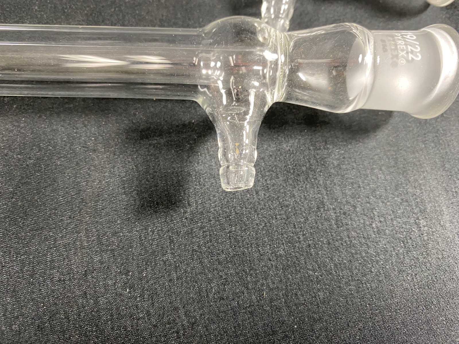 PYREX Glass 19/22 190mm Jacket Distilling West Condenser Drip Tip 2705-19 (2/Pk)