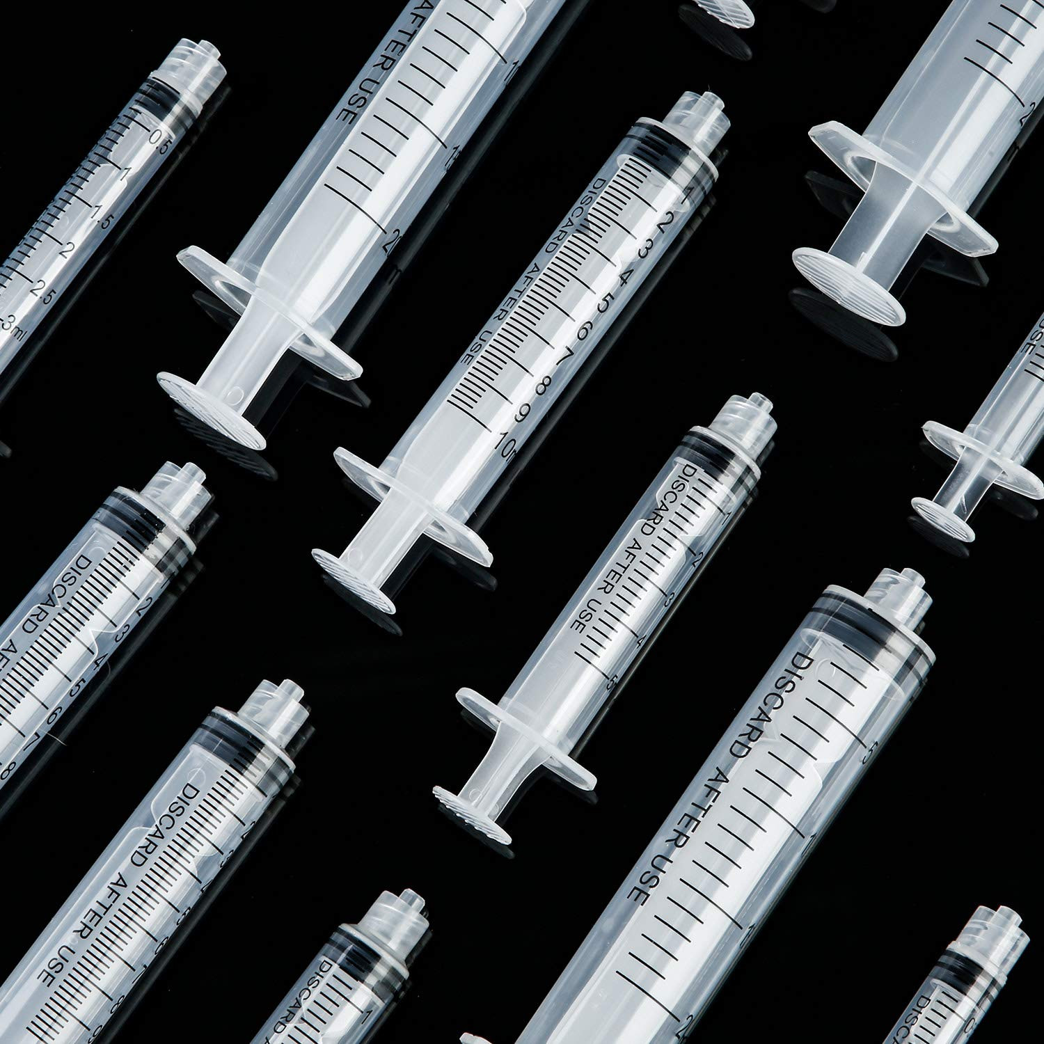 20 Pack Syringe without Needle, Plastic Curved Syringes for Epoxy Resin, Craft,