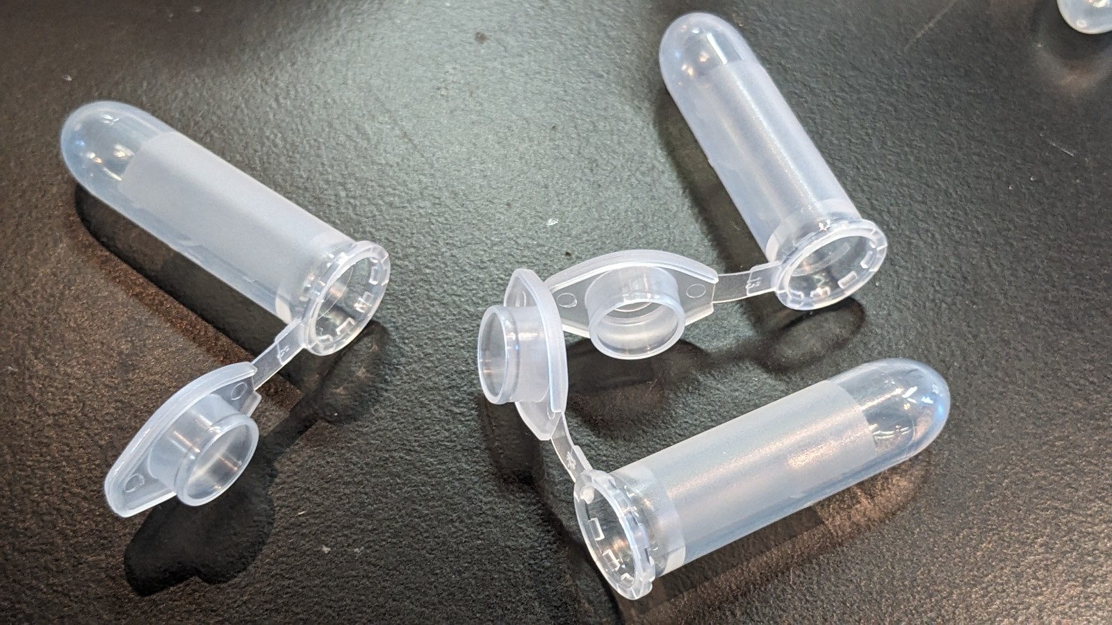 Lot of ~175 2mL Polypropylene Microcentrifuge Tubes Snap Cap Open Box, NOS