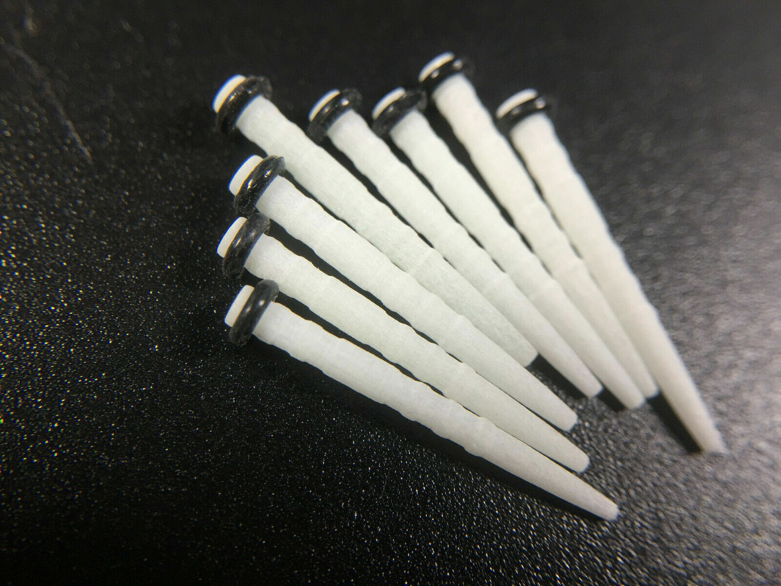 Dental Fiber Post Quartz Glass Screw Thread Straight 1.0mm-1.8mm 65% Fiber Oral