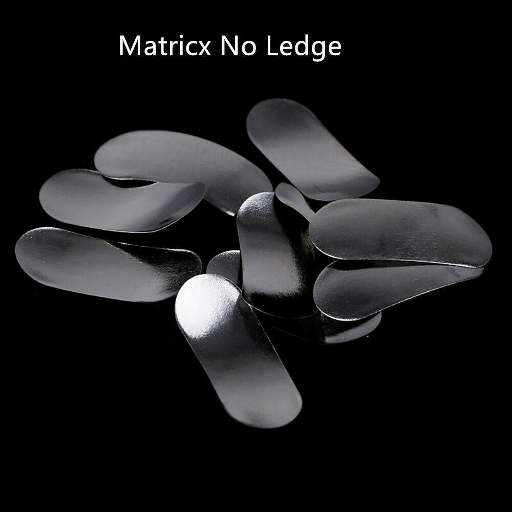 100 Pcs Dental Sectional Contoured Metal Matrices Refill Matrix Band 35um TOR VM