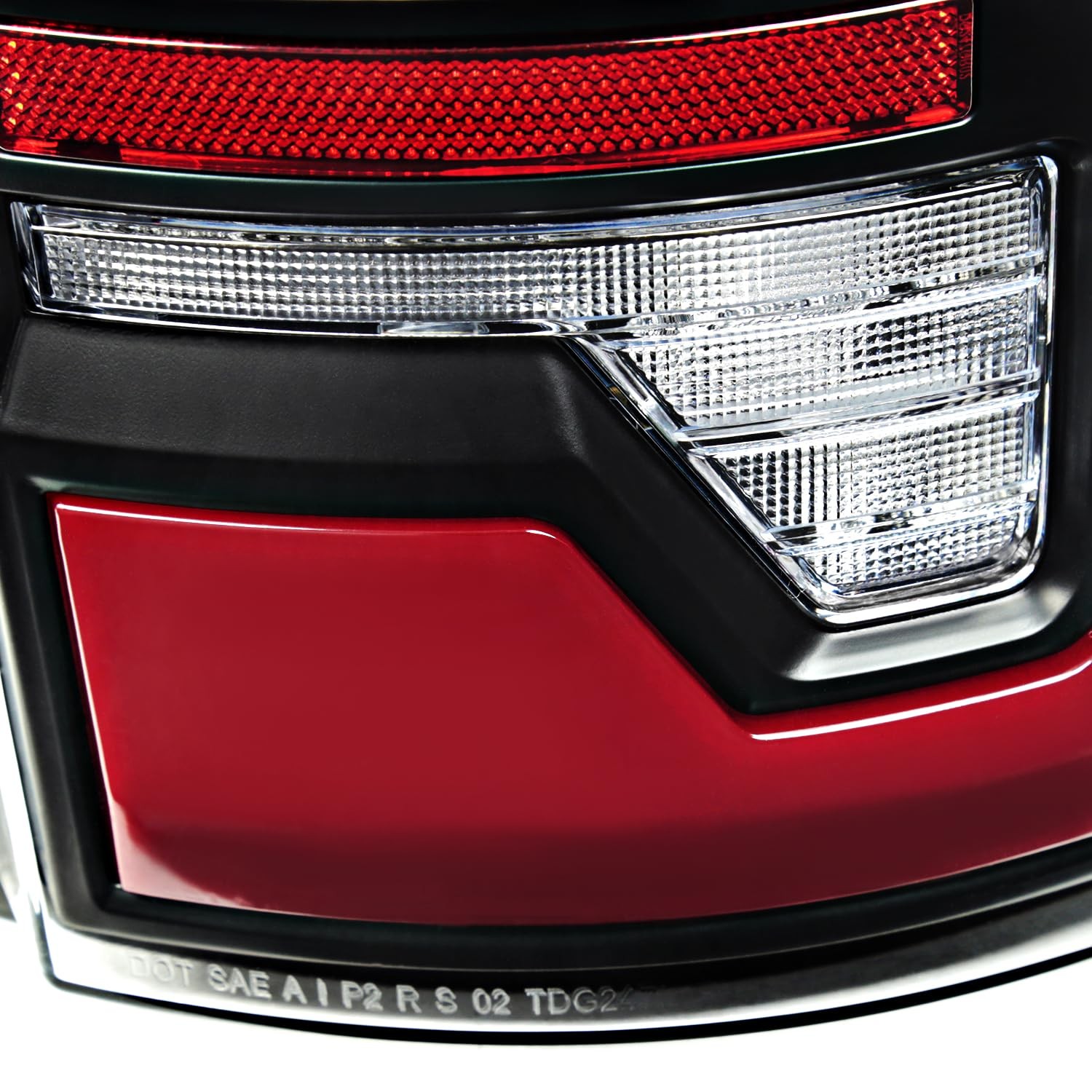 Black Tail Lights w/Red LED 2007-2008 Dodge Ram 1500 2500 3500 Left Right Pair