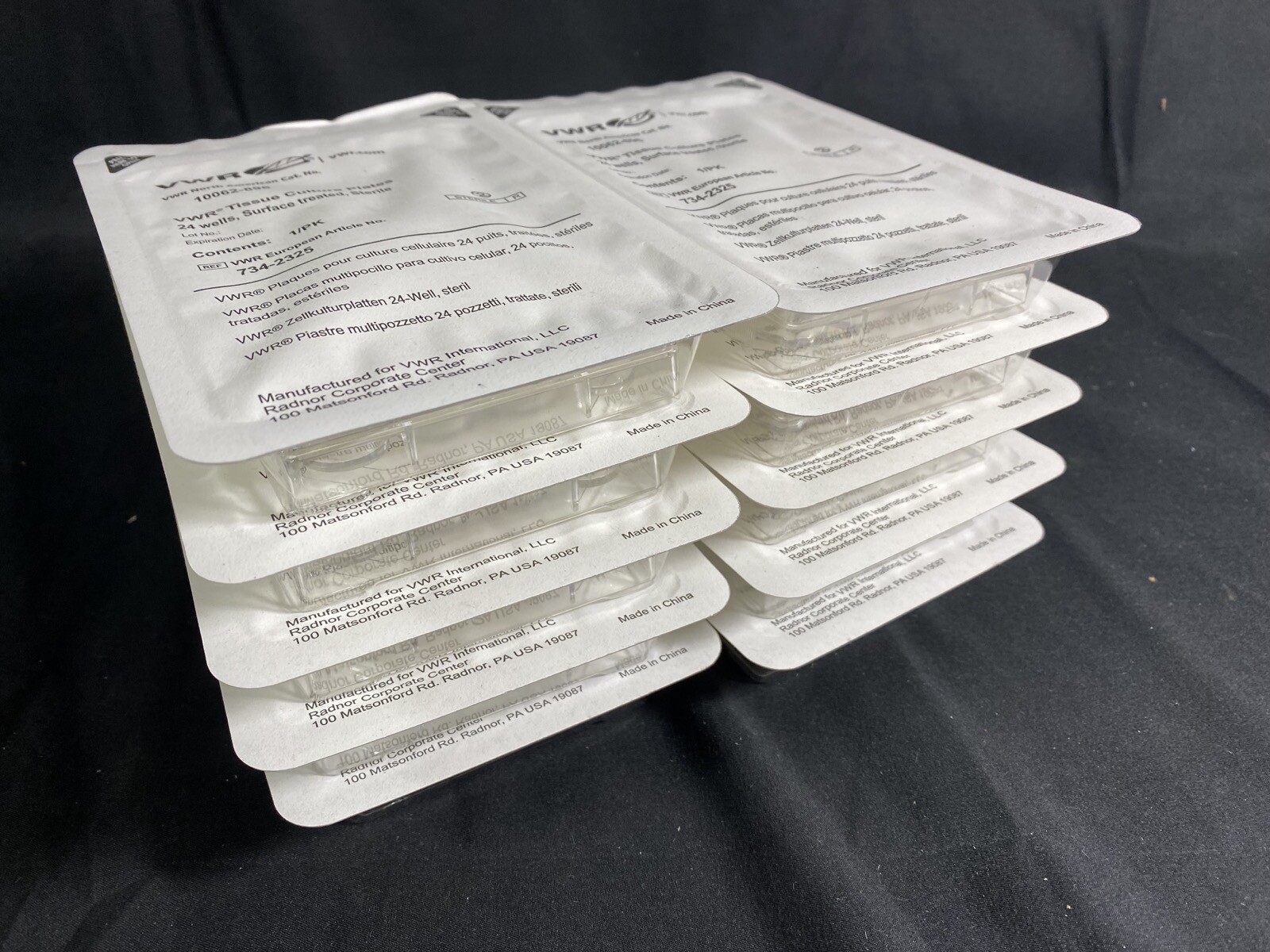 VWR Polystyrene 24-Well Sterile Treated Cell Culture Plates 10062-896 (10/cs)