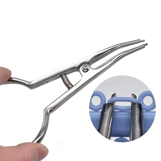 Dental Ortho Separator Spacers Elastic Teeth Ligature Ties Placing Pliers Forcep