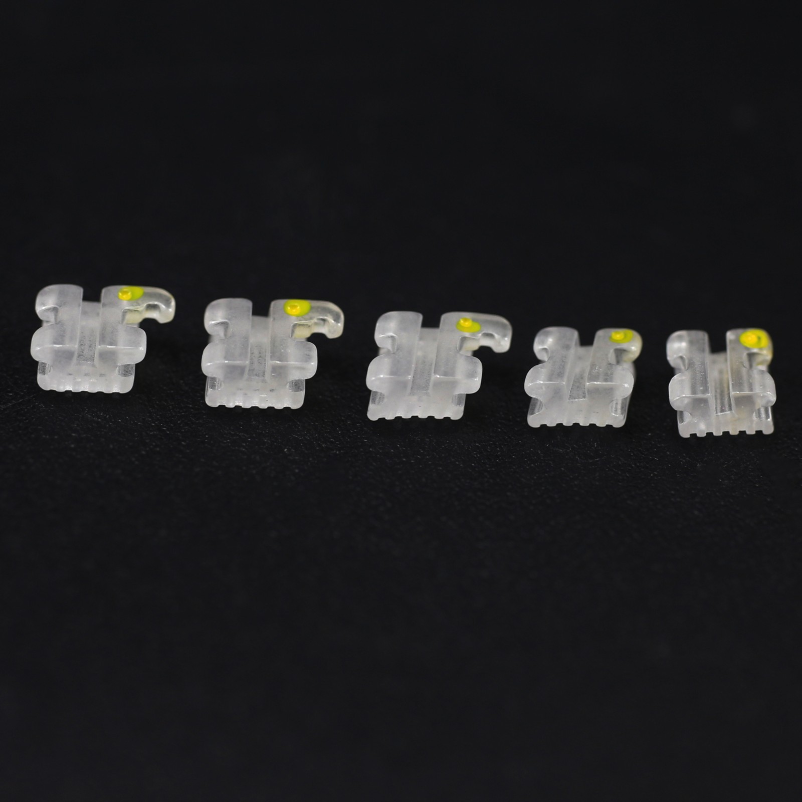Dental Orthodontic Self Ligating Ceramic Brackets Braces Roth MBT 022 345 Hooks