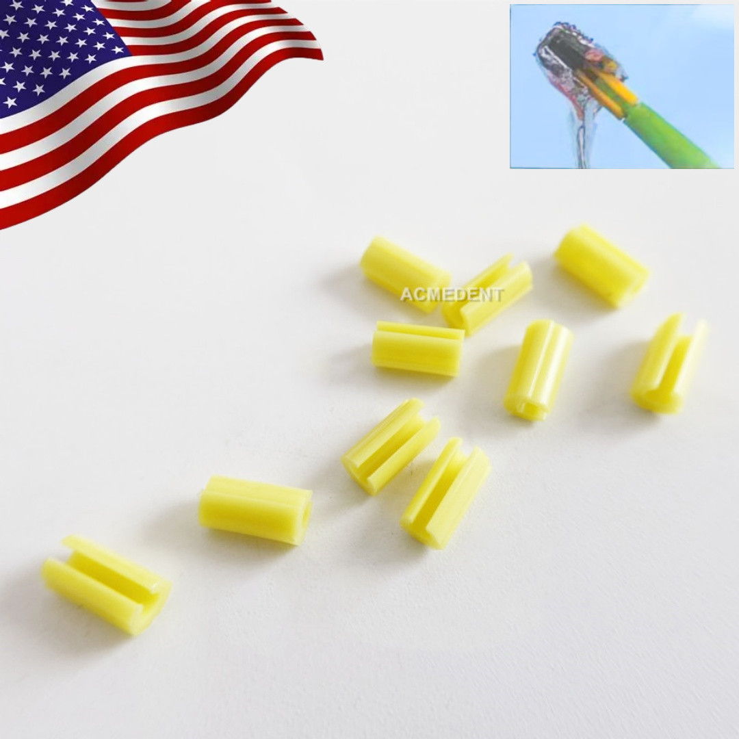 10Pcs Dental Rider Female Yellow Riders Fits Hader Bar Semi-precision Attachment