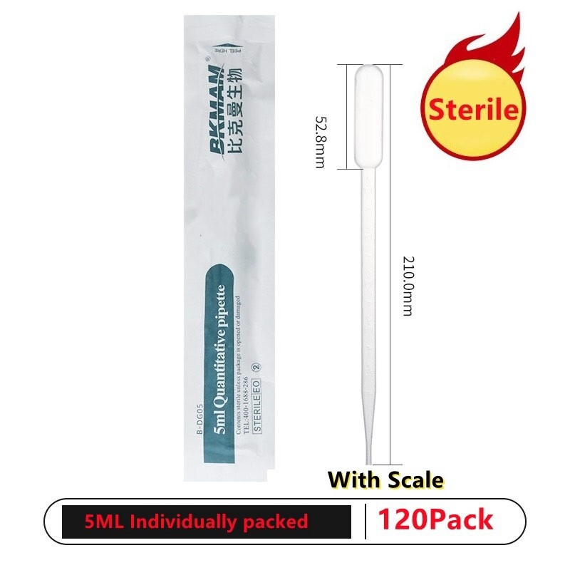Sterile Individually Packed Plastic Transfer Pipette Dropper 1/2/3/5/10ml Multi