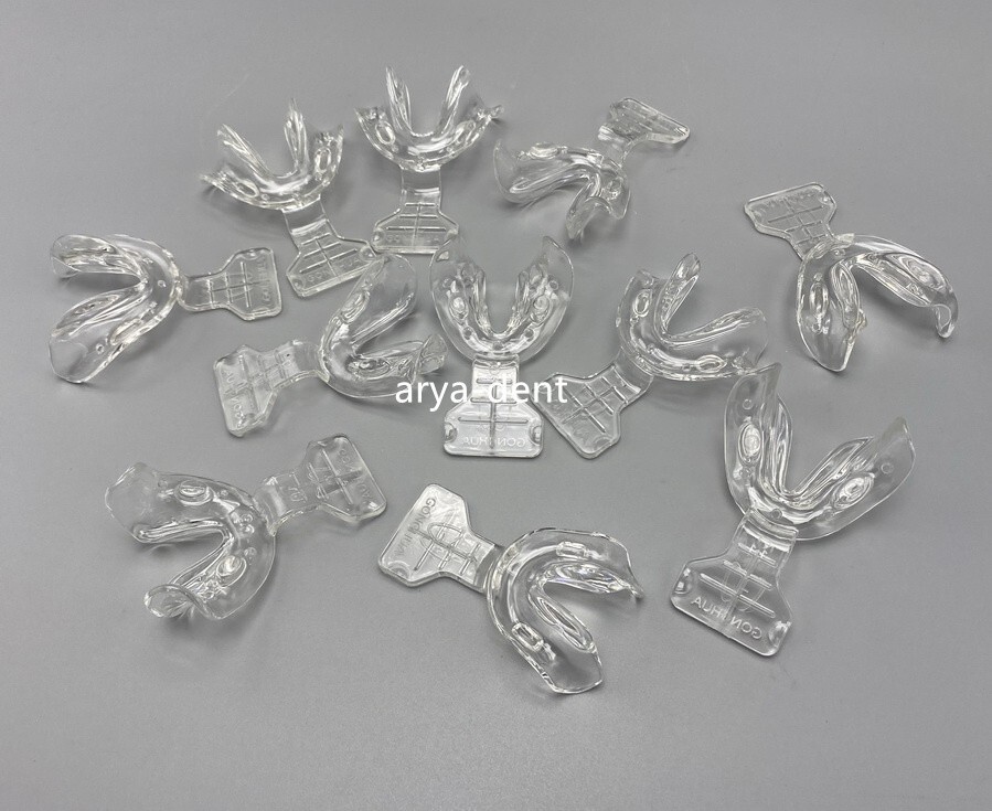 Plastic Dental Impression Trays Frame Cut Back Edentulous Jaw Sterilize 135℃