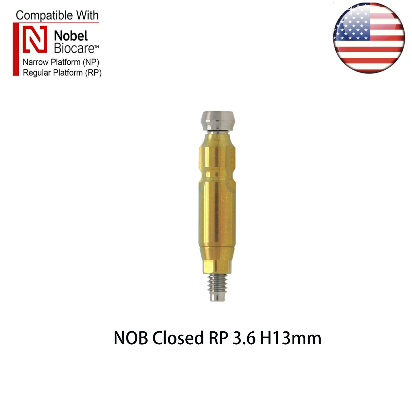 Dental Nobel Impression Coping Open/Colse Tray Conical Connection NP/RP Ø3.6/5.0