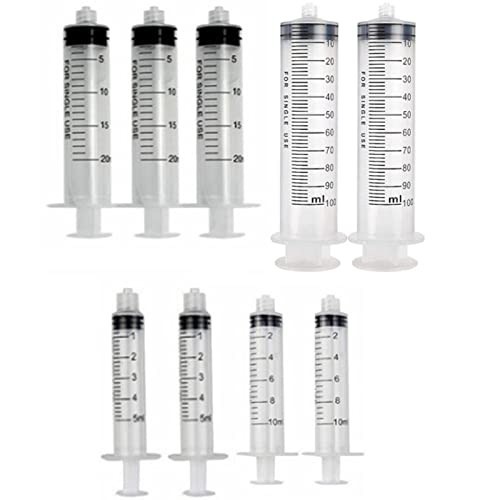 20-Pack 3ml Transparent Syringes – Luer Lock Design for Accurate Dispensing