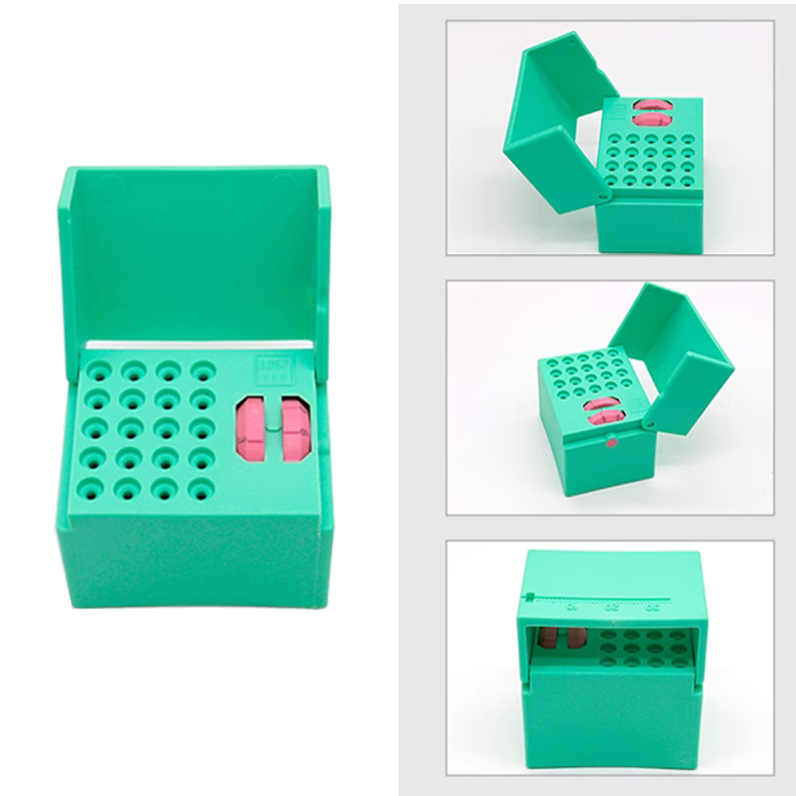 Dental 6/10/20 Holes Endo Files Holder With Memory Autoclavable Box Endodontic