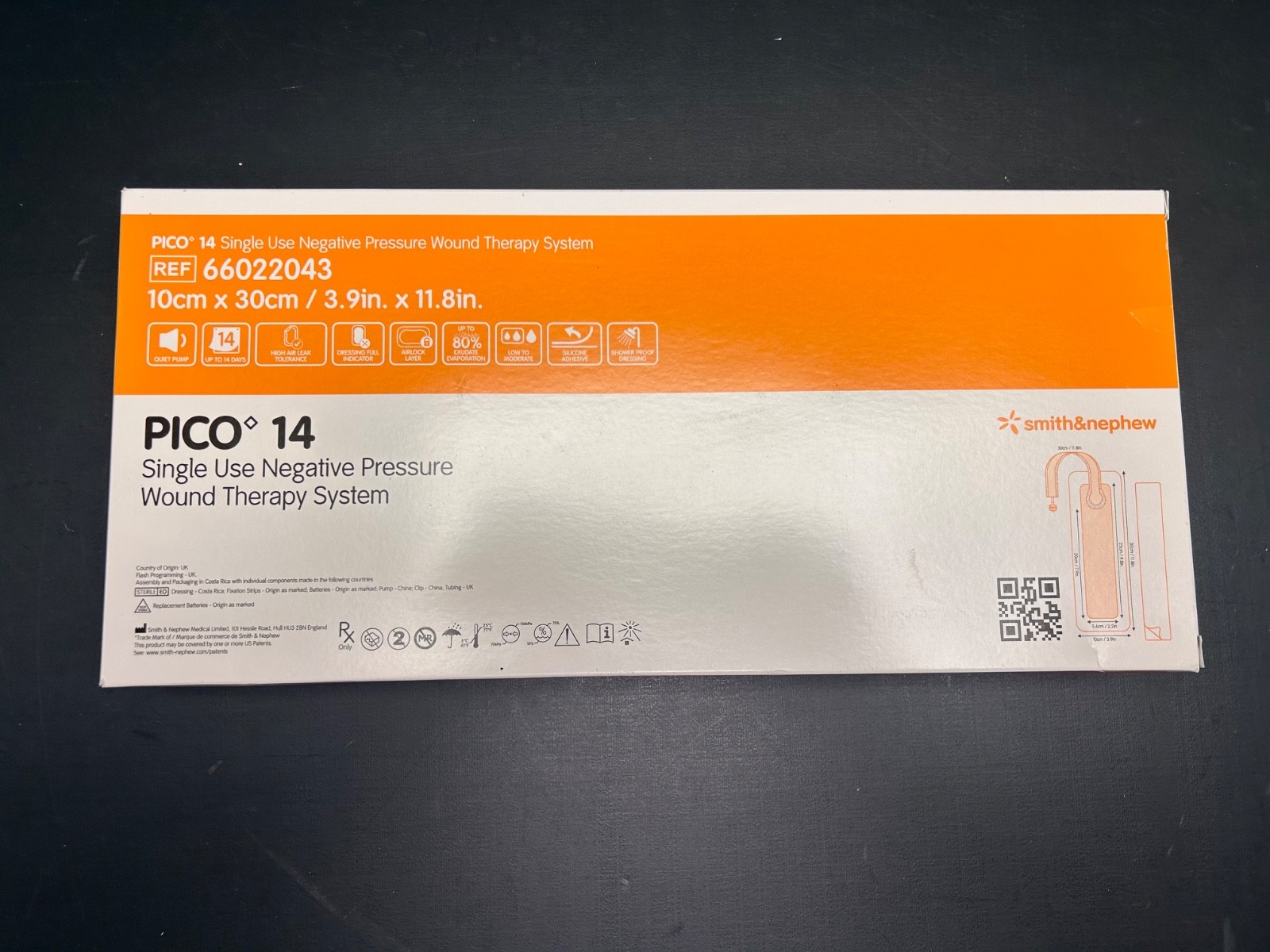 1 Box Smith & Nephew Pico 14 Wound Therapy 3.9″ x 11.8″ System 66022043