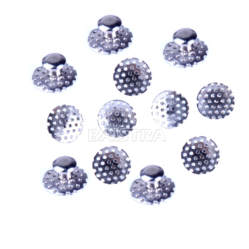 AZDENT Denal Orthodontic TOMY Round Perforated Hollow Lingual Buttons with Holes
