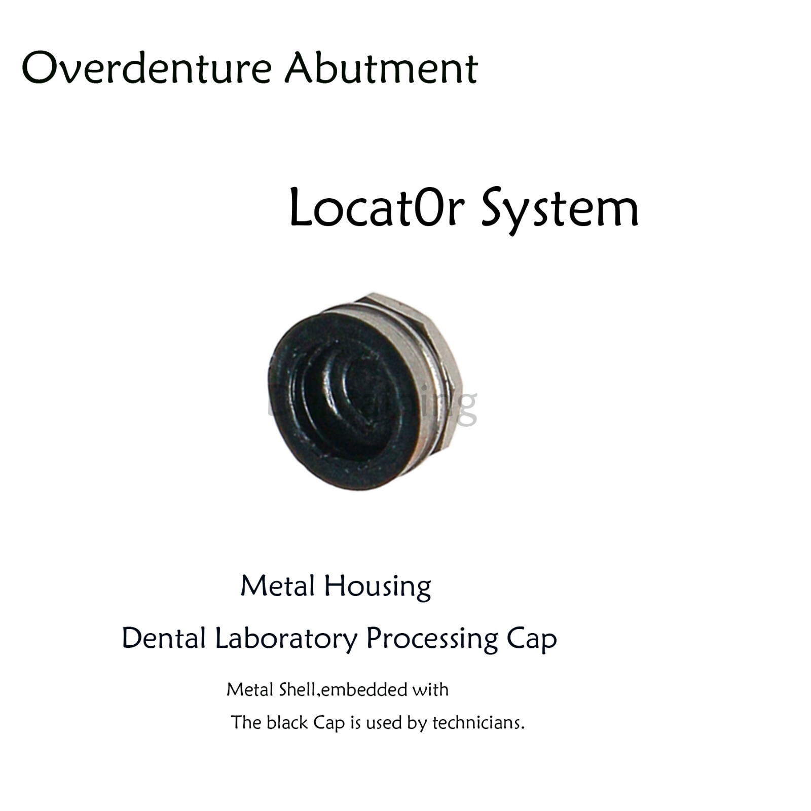 US Dental overdenture Locator Abutment Retention Caps Male Cap Inserts Set