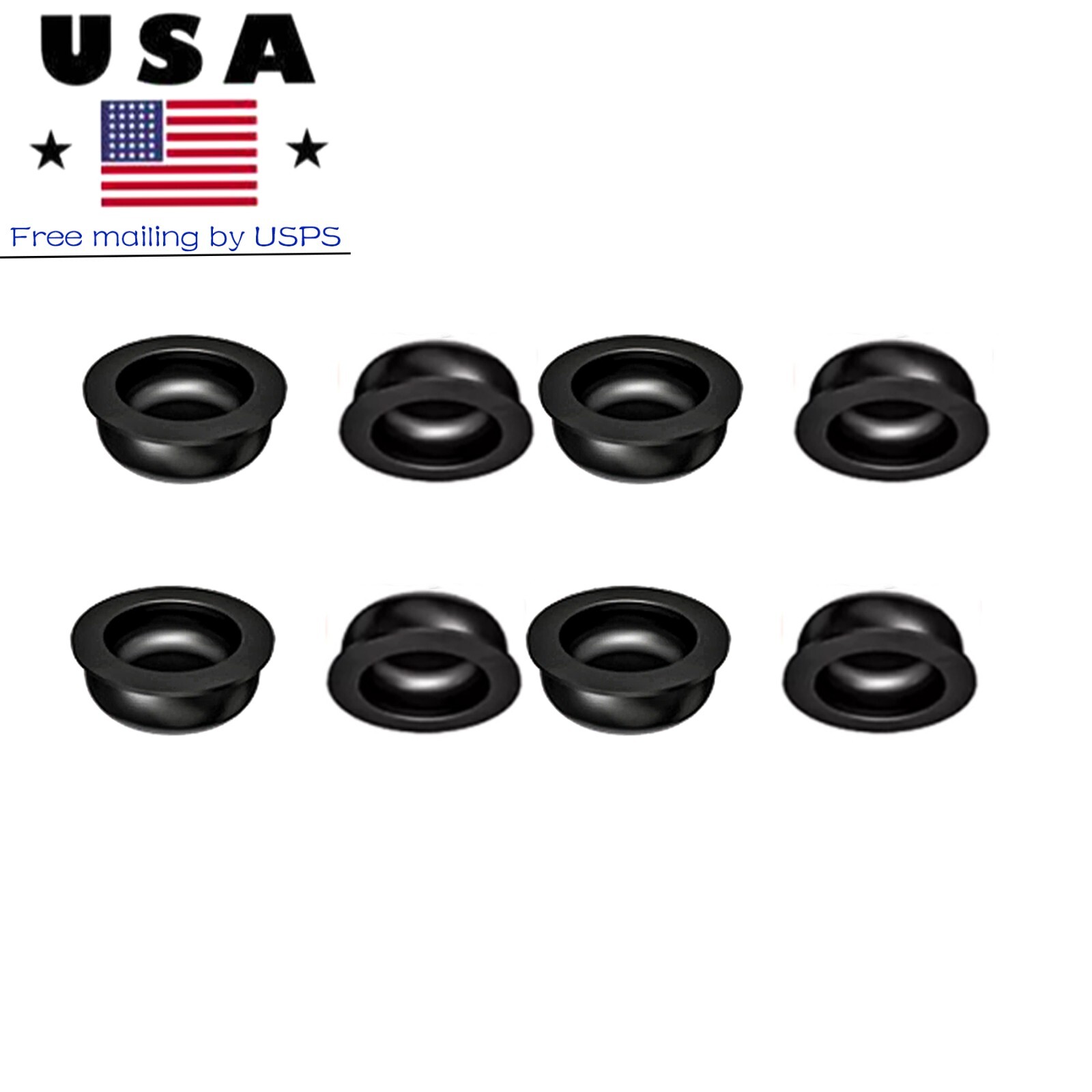 US Dental Locator Processing Retention Cap Replacement Insert Male Cap Black Set