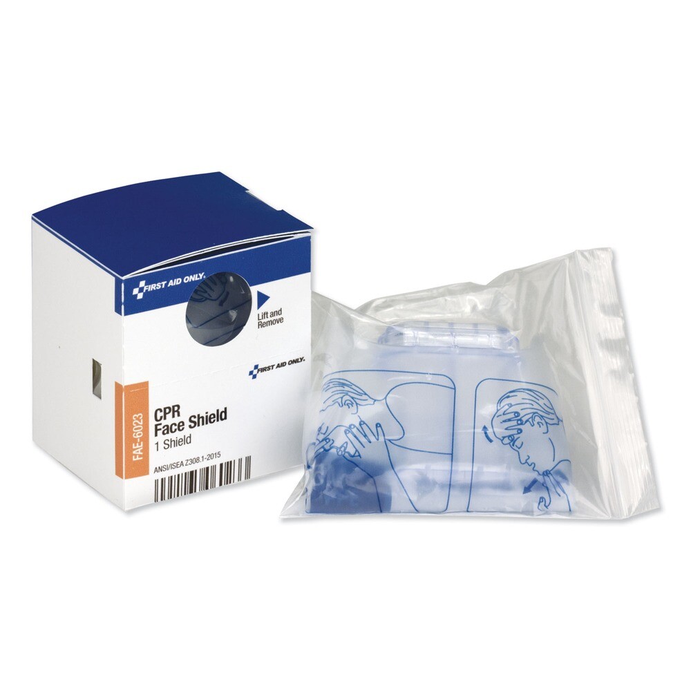 First Aid Only FAE6023 SmartCompliance CPR Face Shield – One Size Fits All New
