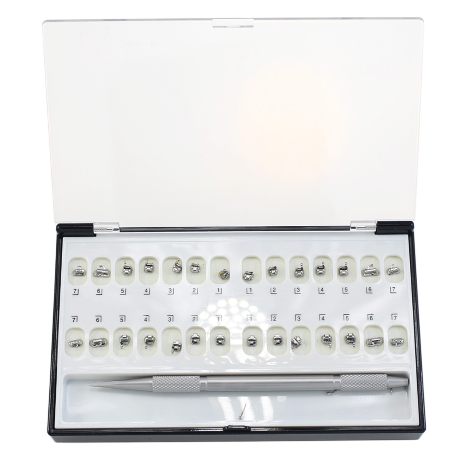 Dental Self Ligating Brackets Orthodontic Ceramic Metal Roth MBT Damon Empower