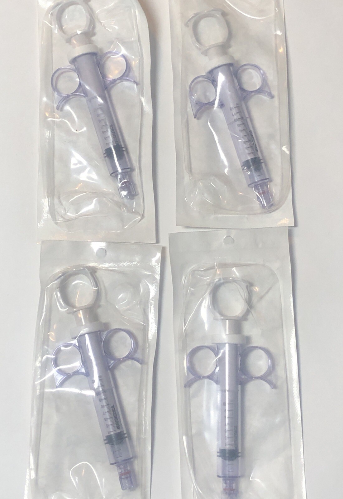 Lot Of 4 Angio & PTCA Precise Control Syringes 2 Of Each 10mL And 12ml Sizes