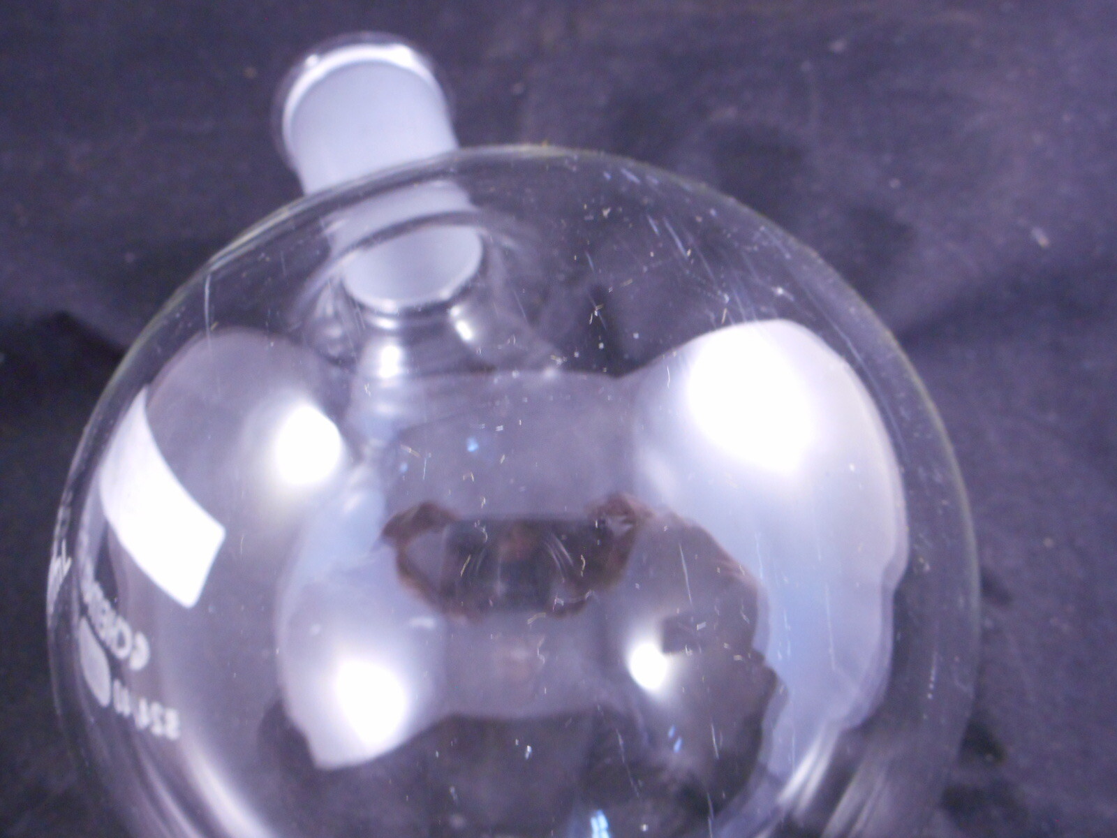 CHEMGLASS Round Bottom Flask 500mL Single Neck 24/40 Heavy Wall CG-1506-20