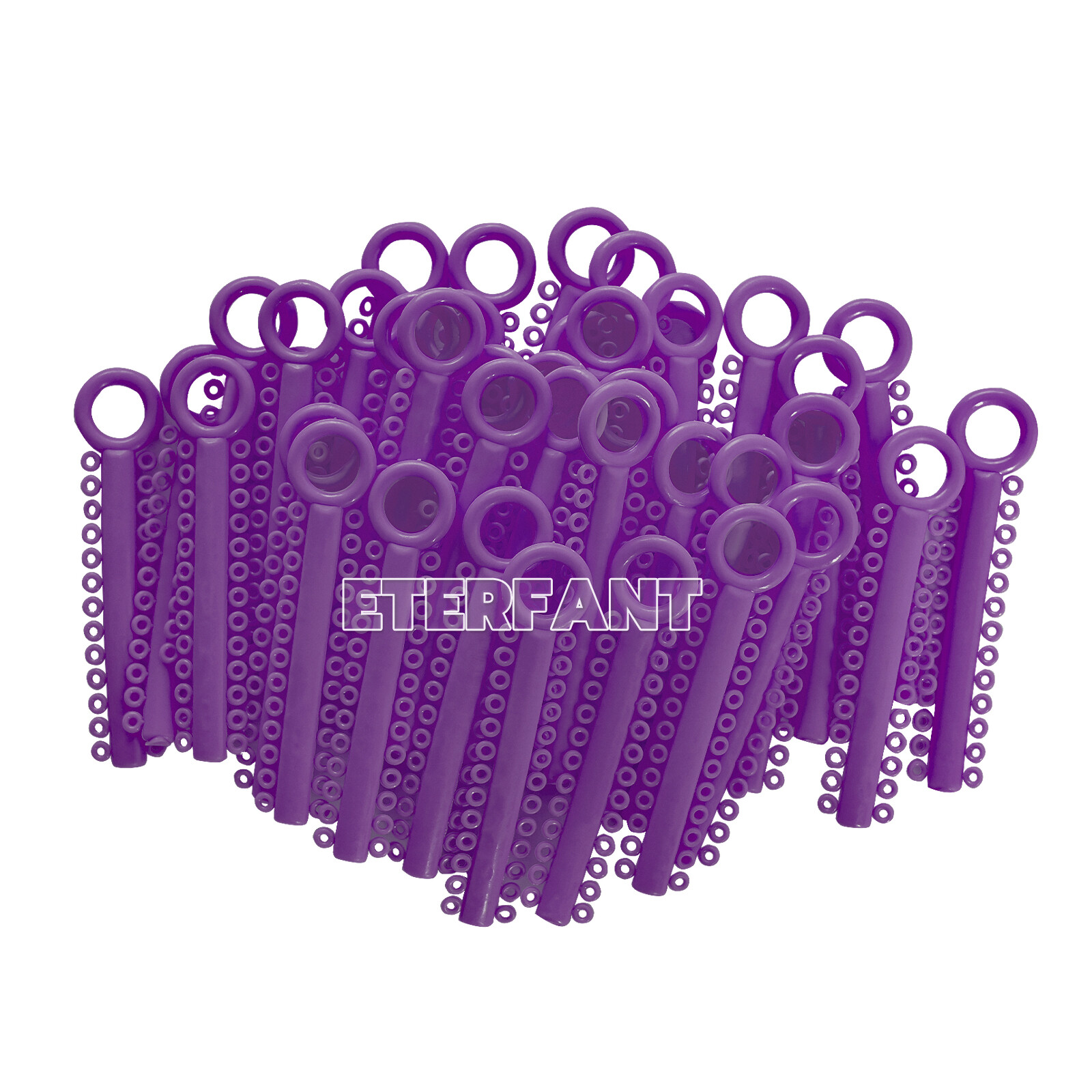 1040PCs ETERFANT Dental Ortho Ligature Ties Elastic Rubber Bands 18 Colors