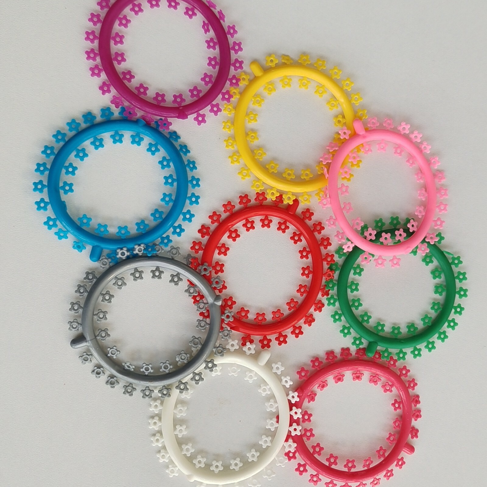 1000Pcs Dental Orthodontic Elastic Ligature Tie Multi-Colored Flower Rubber Band
