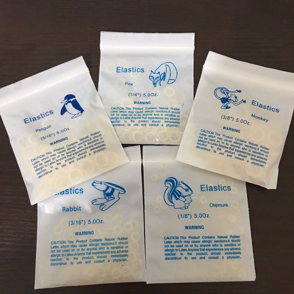 100/ Dental Orthodontic Elastics Latex Braces Rubber Bands Bandas Elásticas