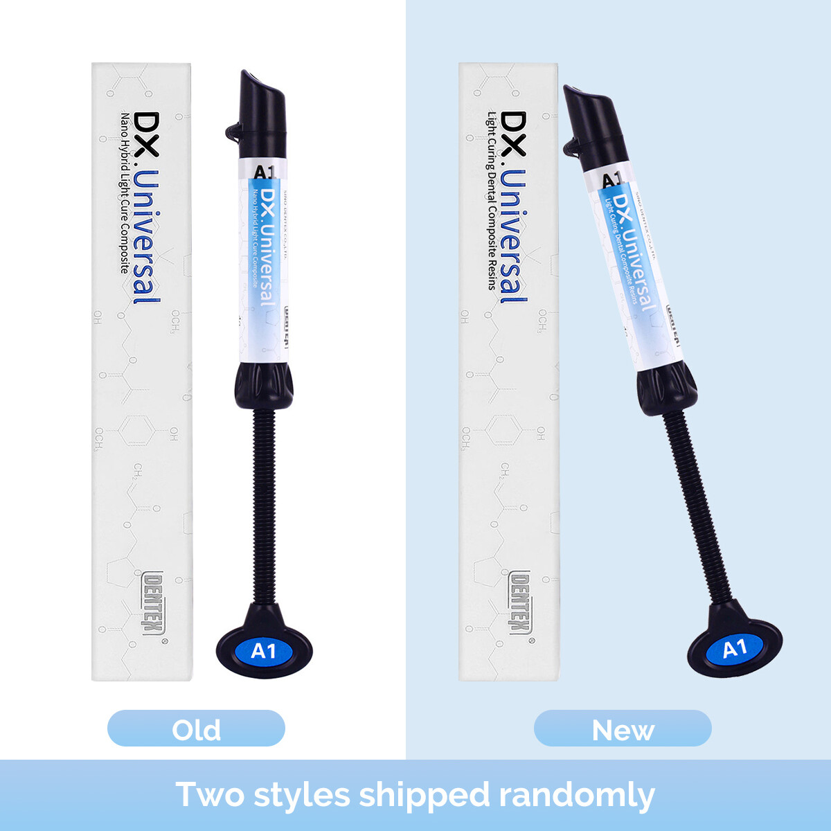 Dental Dentex Cure Light Composite Resin Temporary filling Material Blue