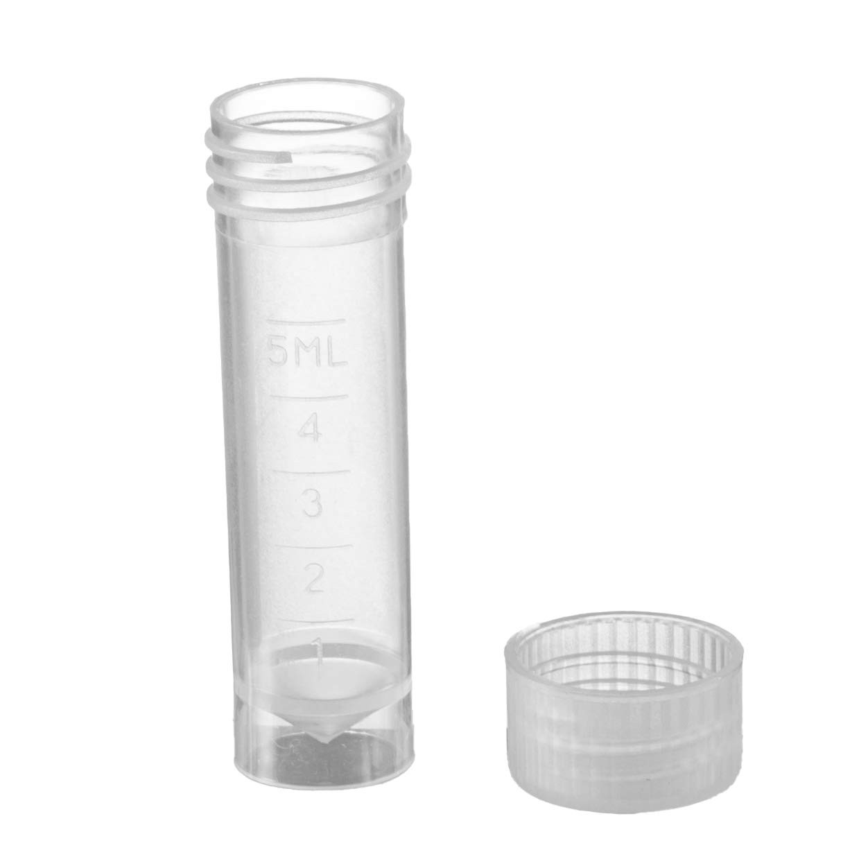 50 Pieces 5 ML Plastic Vials with Screw Caps Lab Sample Vials with Lids Plast…
