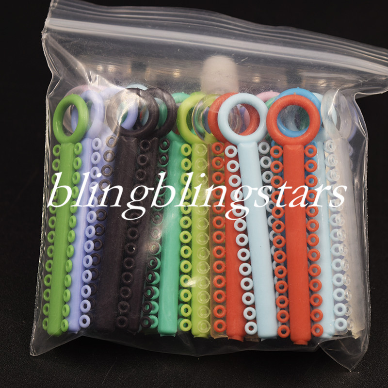 1040 Pcs Dental Orthodontic Elastic Braces Rubber Bands Ligature Ties 37 Colors