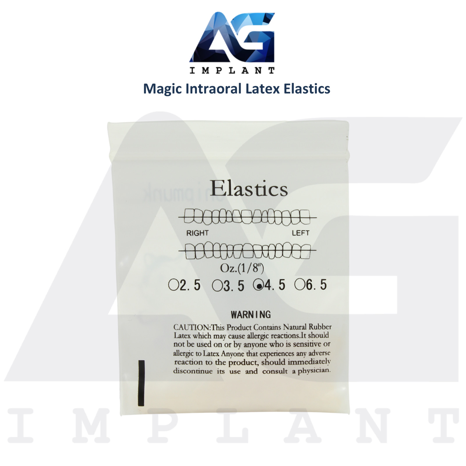 Dental Intraoral Latex Elastics Crystal Clear Move The Teeth Bite Alignment