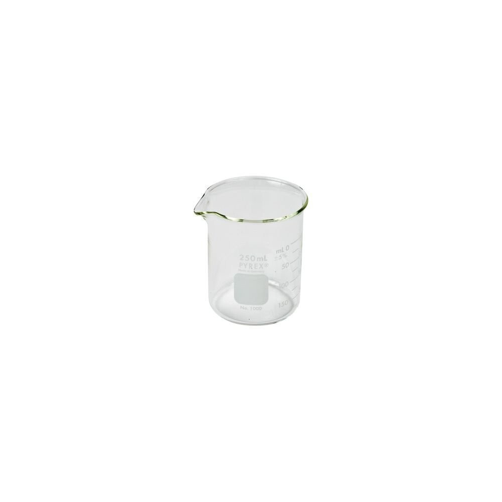 250ml Glass Beaker, Griffin Low Form, Graduated, PYREX 1000-250 (Single)