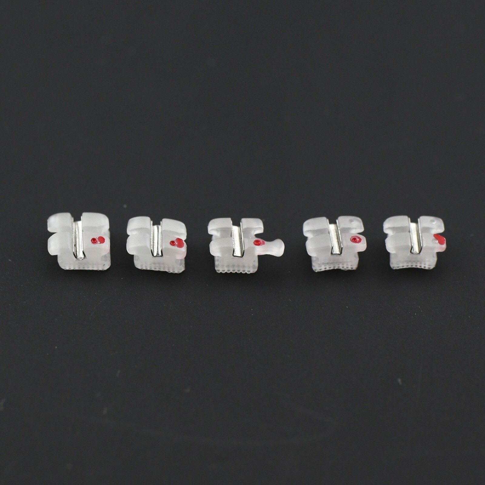Orthodontic Roth 018/022 Metal Slot Ceramic Bracket 5-5 3M Clarity Aesthetic