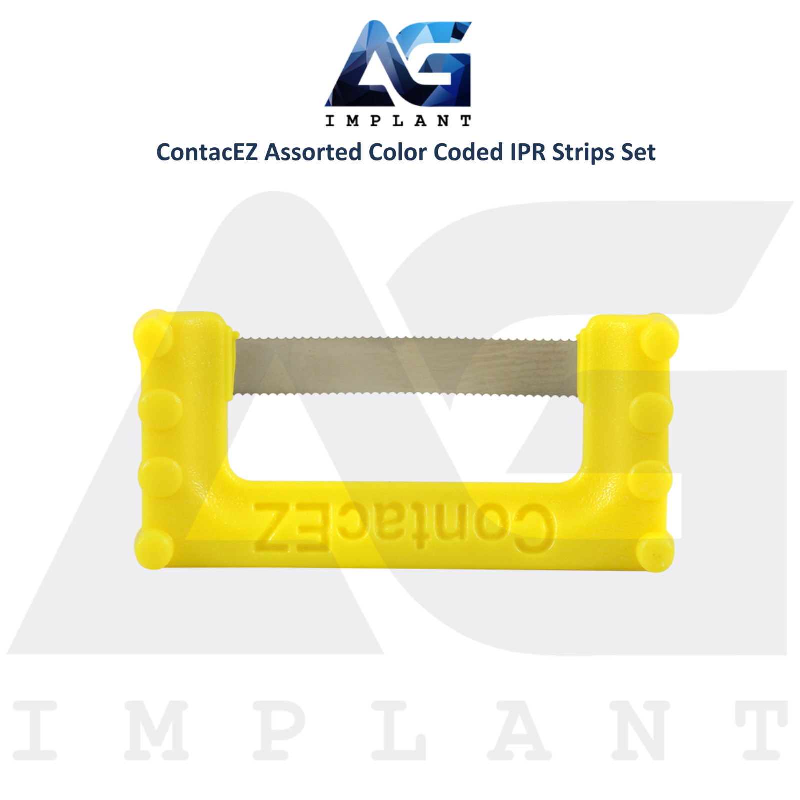 Assorted Color Coded Flexible Diamond Coated IPR Strips Set Stainless Steel