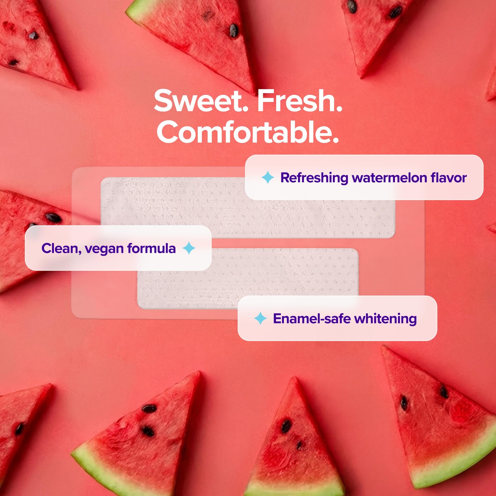 BURST Sensitive Teeth Whitening Strips (Watermelon) | 20 20 Count (Pack of 1)