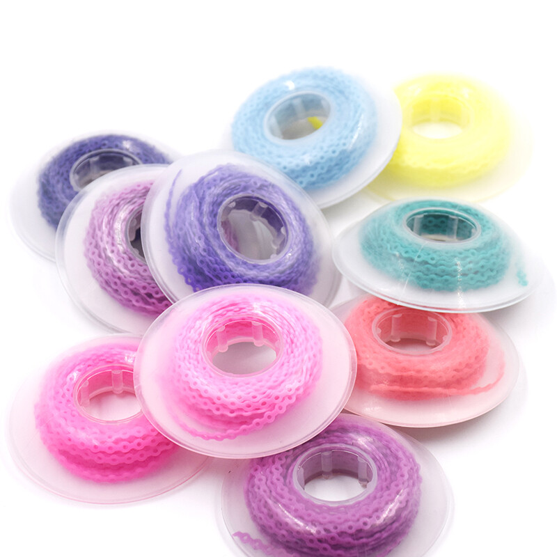 Dental Ortho Elastic Power Chain Rubber Bands Long/Short/Continuous 44 Colors