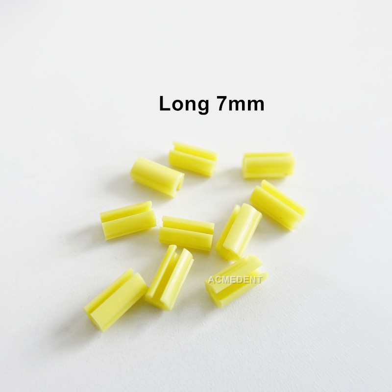 10Pcs Dental Rider Female Yellow Riders Fits Hader Bar Semi-precision Attachment