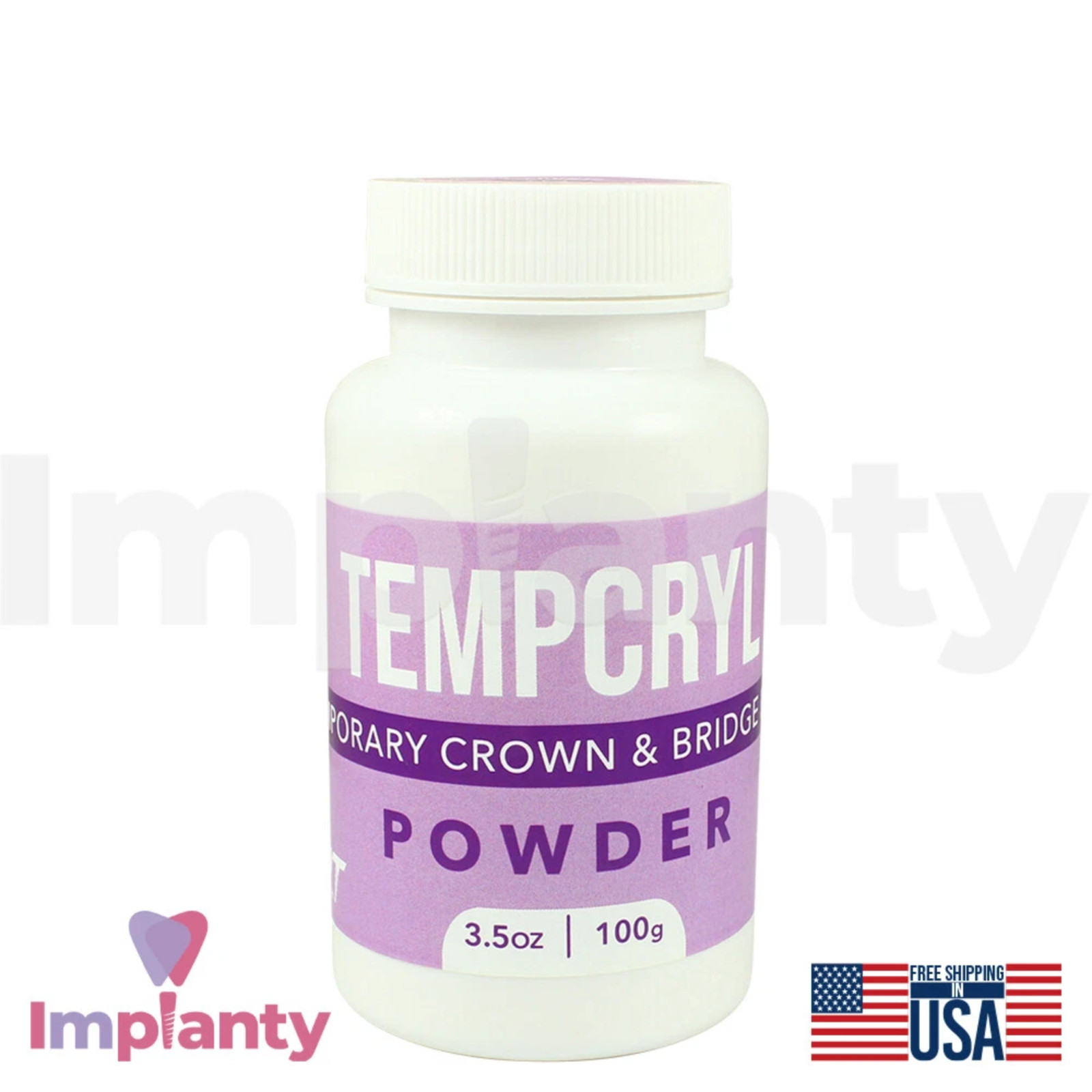 GDT Dental Tempcryl Resin Powder 100g & Liquid 150ml Set Self Cure & Durable