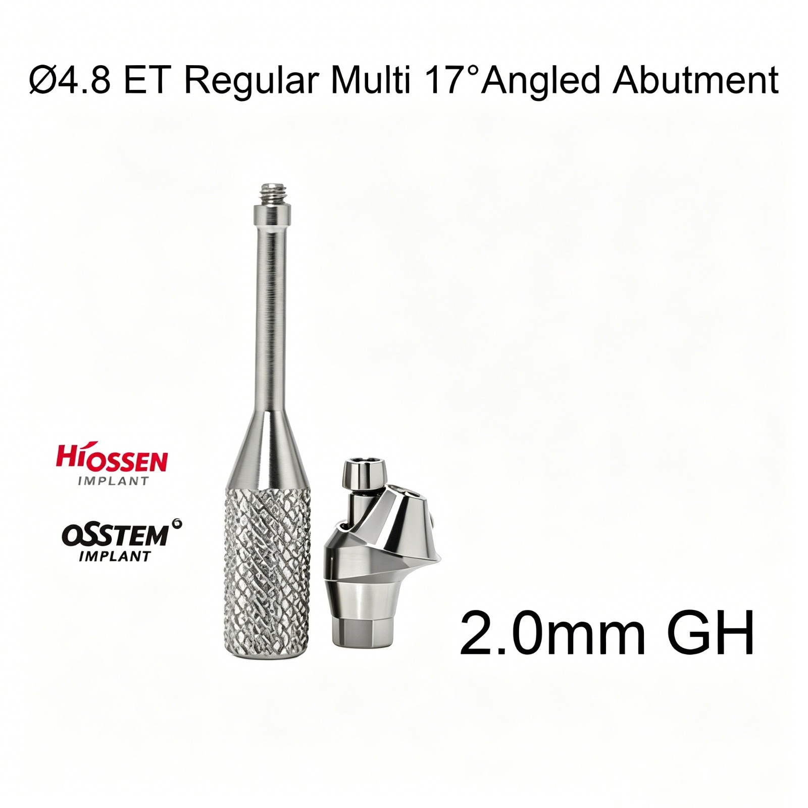 Dental 17° Angled Multi Unit Abutment 4.8mm MU for Hiossen Hex Standard Regular