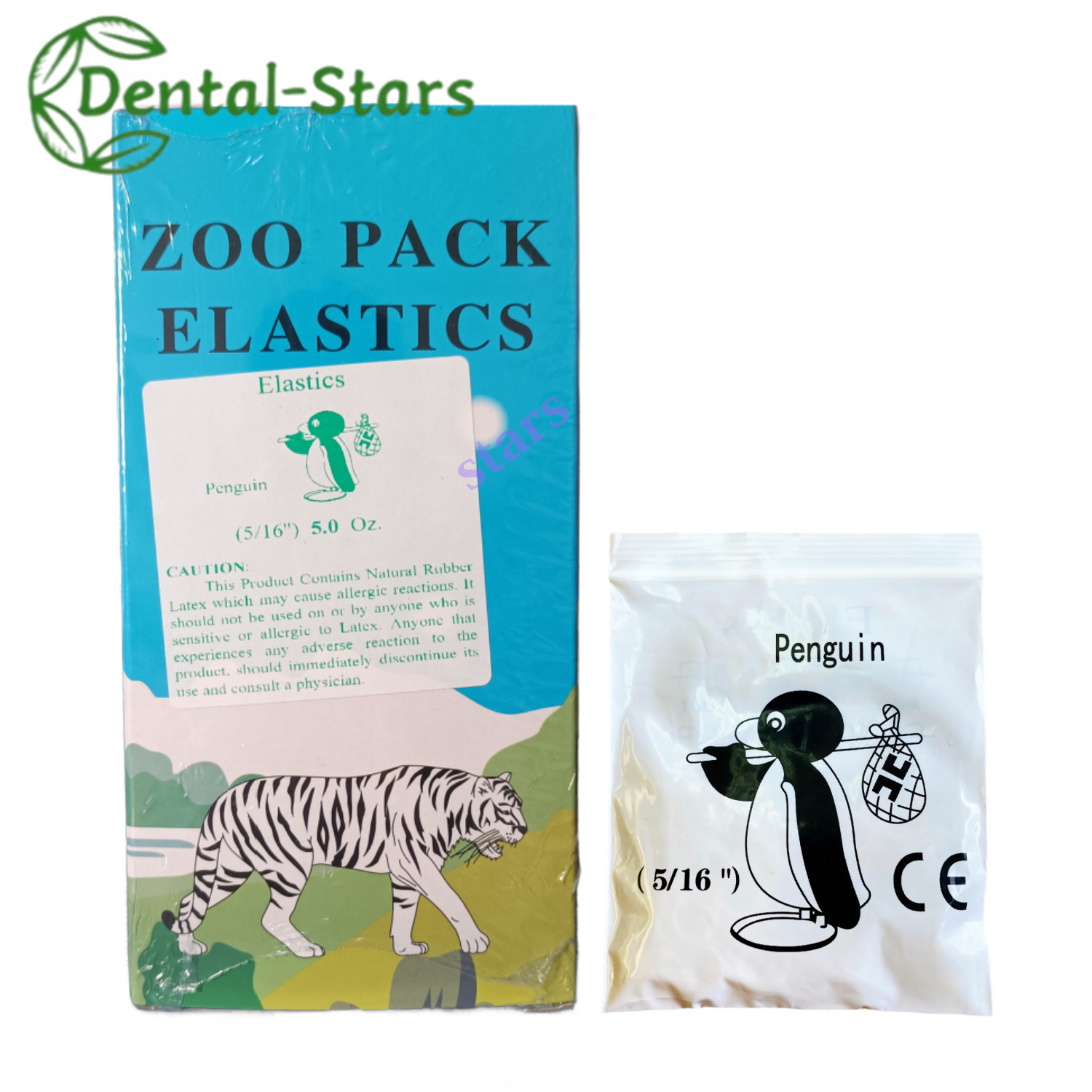 5000Pcs Dental Orthodontic Zoo Elastics Rubber Bands Latex Braces 3.5/5.0/6.5 OZ