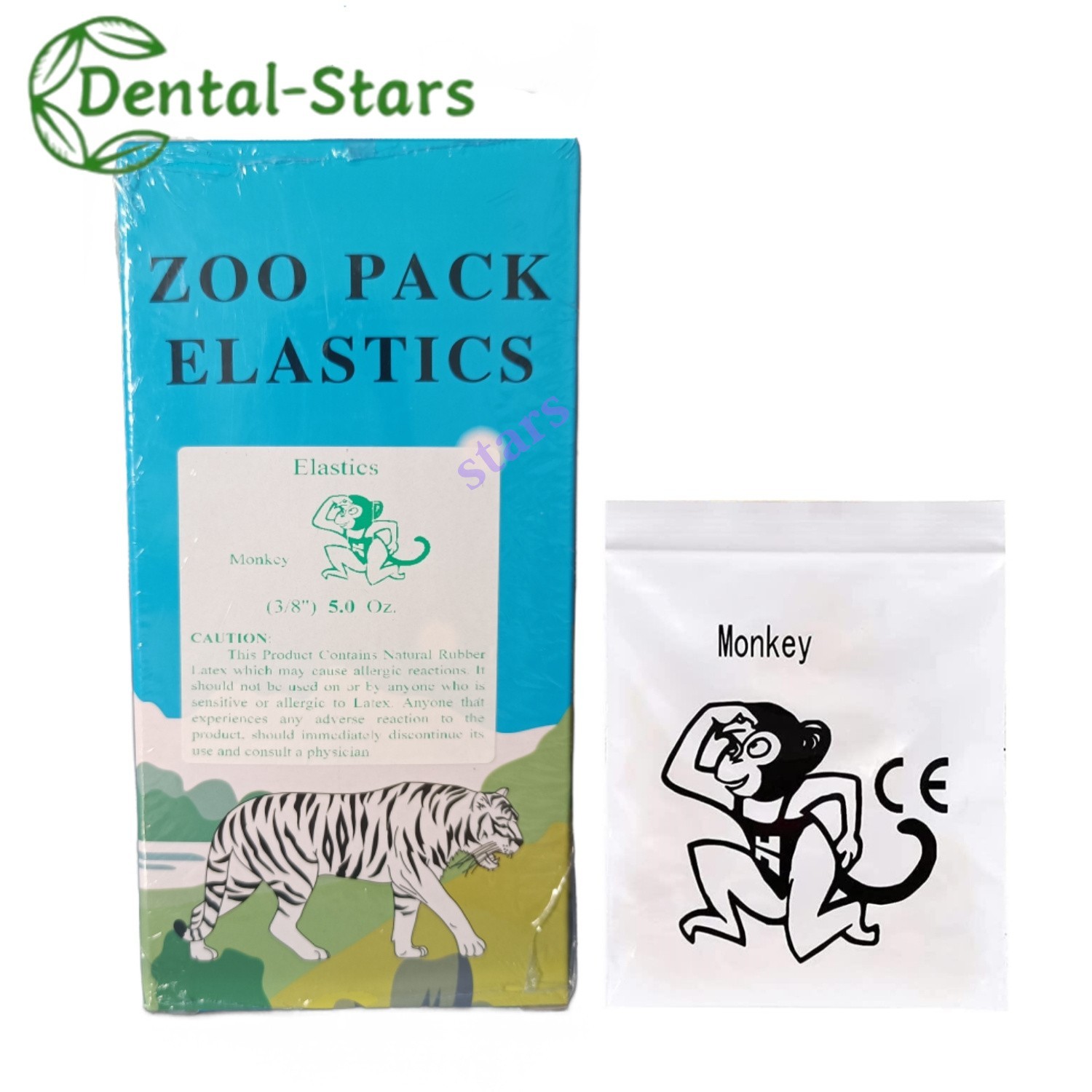 5000Pcs Dental Orthodontic Zoo Elastics Rubber Bands Latex Braces 3.5/5.0/6.5 OZ