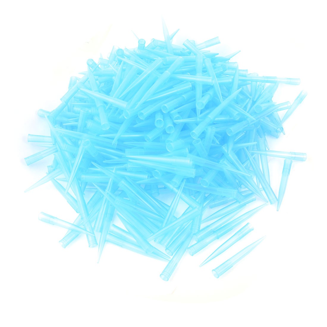 500 x Laboratory Clear Blue Plastic Fine Tip Pipette 1000ul 1ml