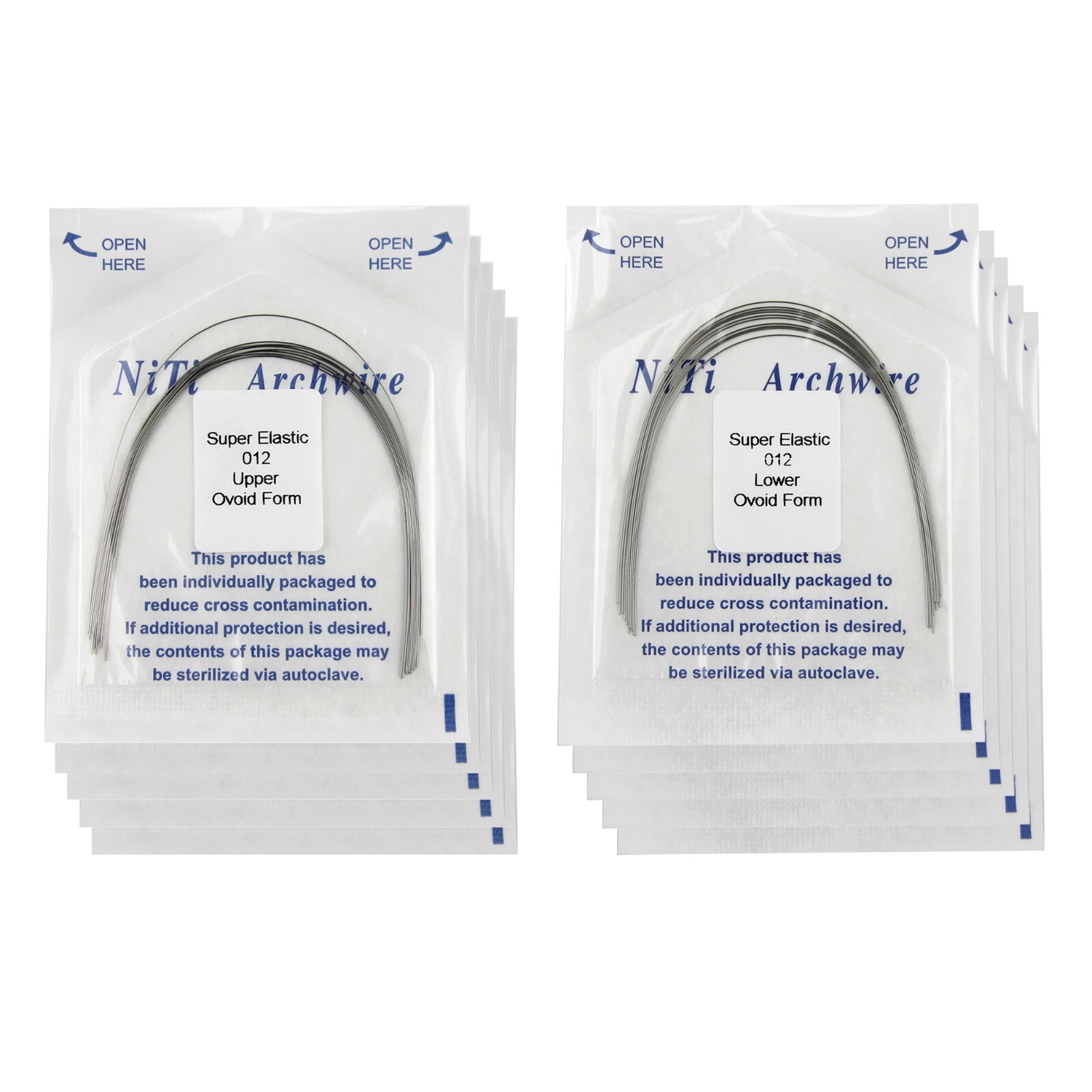 100pcs Dental Orthodontic Arch Wires Niti Rectangular Round Arcos de Ortodoncia