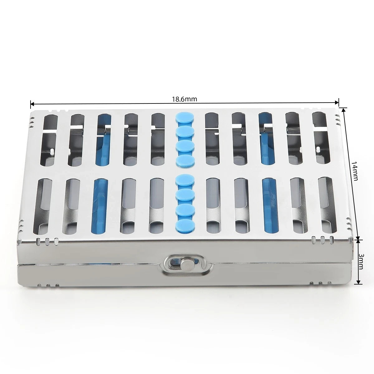 Dental Plastic/Metal 5/10/20 Instrument Disinfection Cassette Sterilization Box