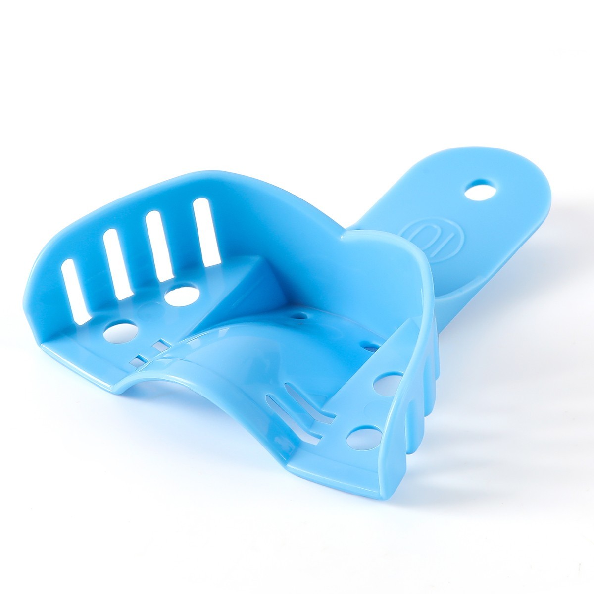 Bag of 12 Dental Impression Trays Plastic Perforated S/M/L Upper/Lower