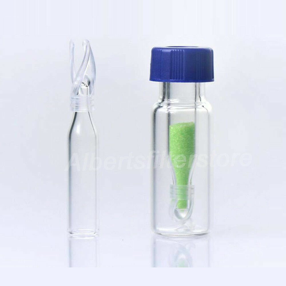 1000pcs 0.25mL Vial Inserts Glass Conical Base Micro-Insert for 2ml 9-425 Vials