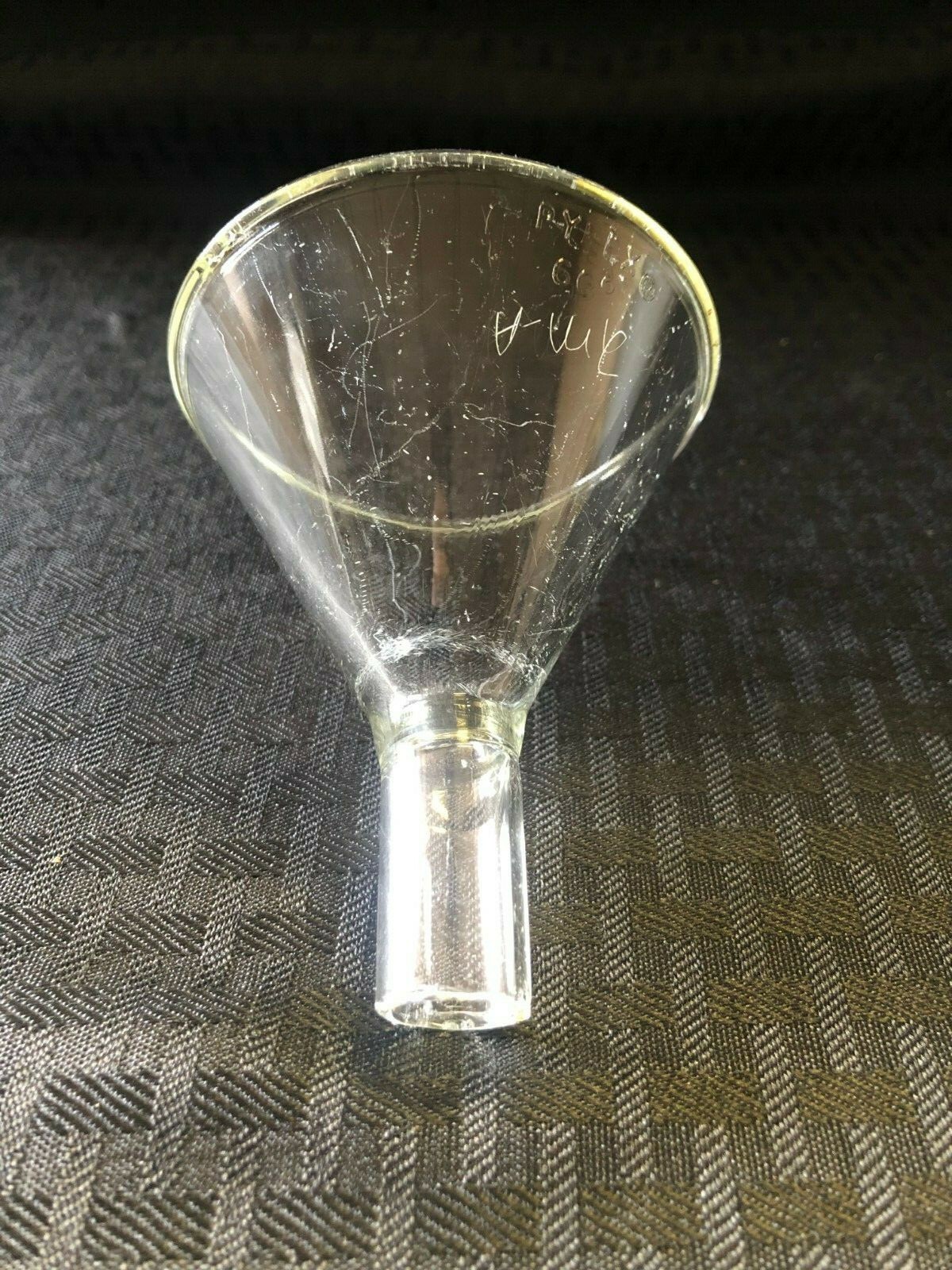Corning Pyrex Glass 75mm Diameter Powder Filling Funnel, Damaged, 6220-75
