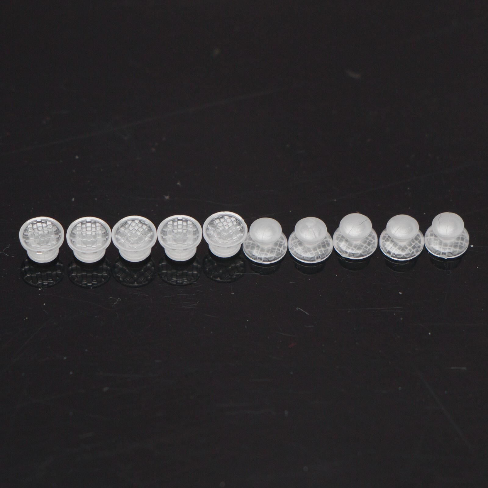 Dental Orthodontic Bondable Clear Ceramic Lingual Button Round/Rectangular Bases