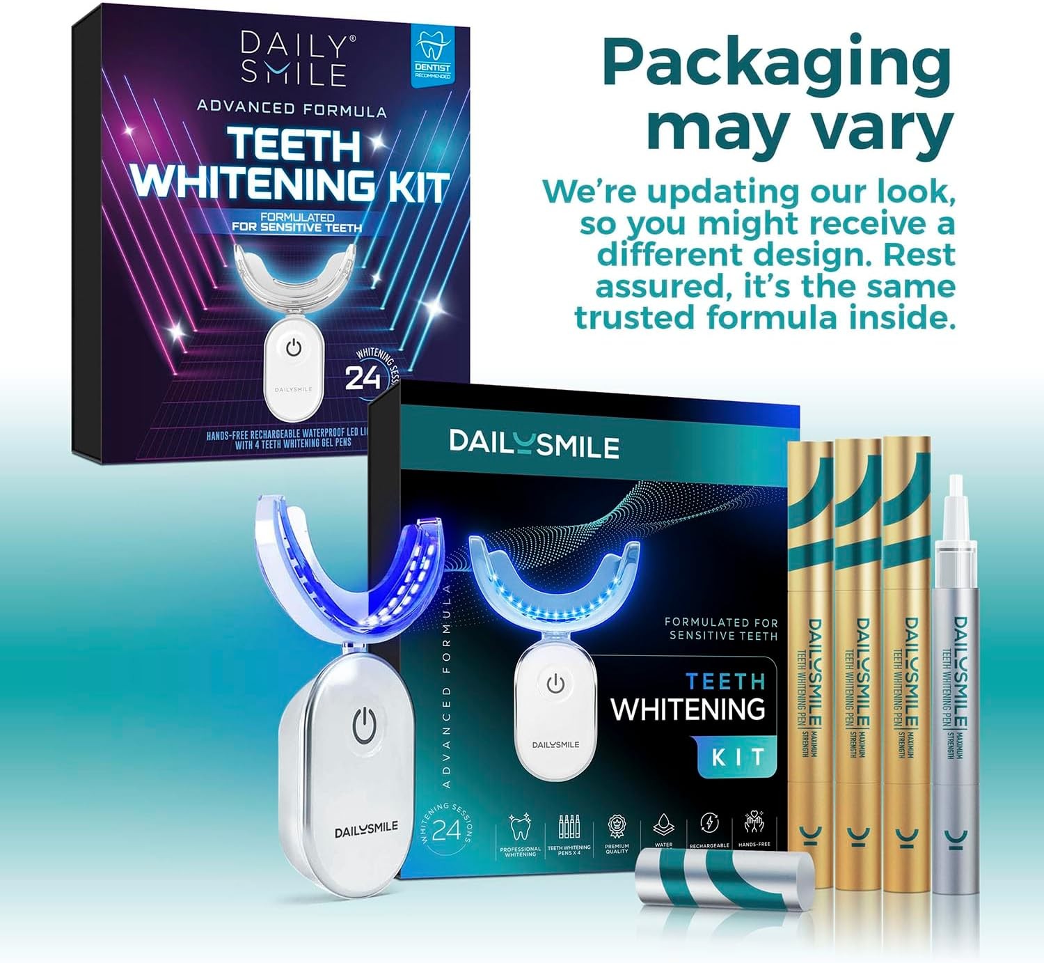 Teeth Whitening Kit 1 Count (Pack of 1), With Led Light
